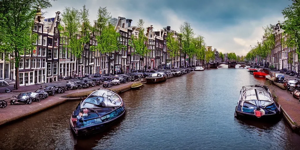 Image similar to a beautiful photo of Amsterdam, award winning photo