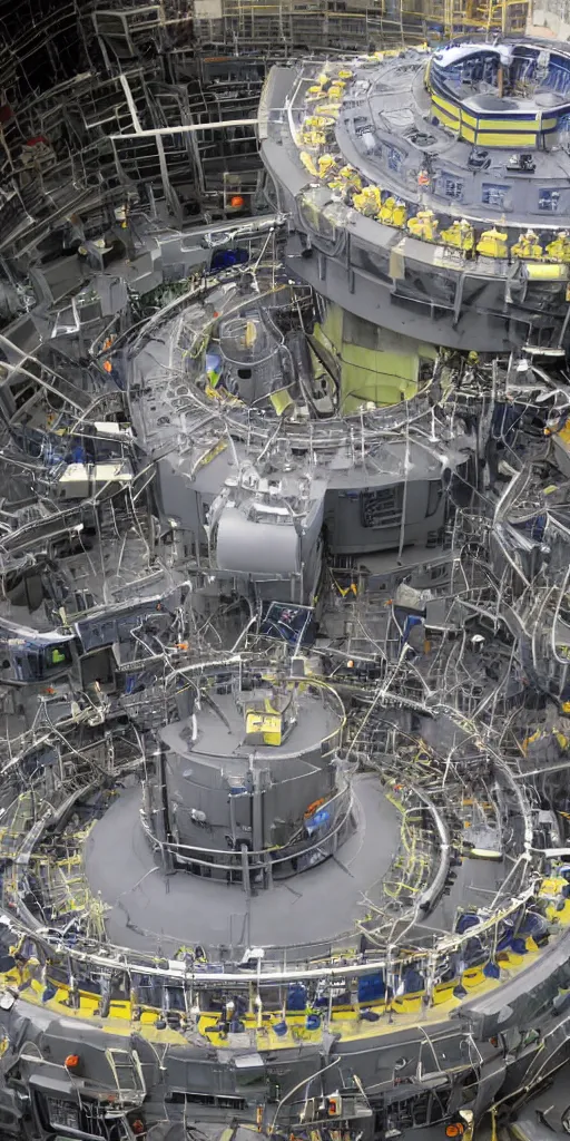 Prompt: reactor of controllable nuclear fusion power station.