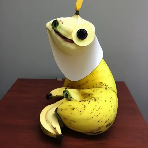 Image similar to banana dressed up for a day at the office