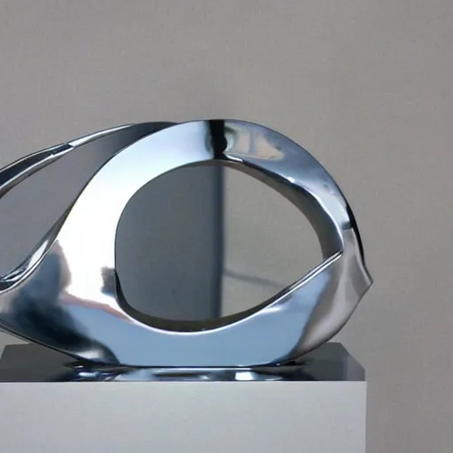 Prompt: chrome sculpture designed by aquaman