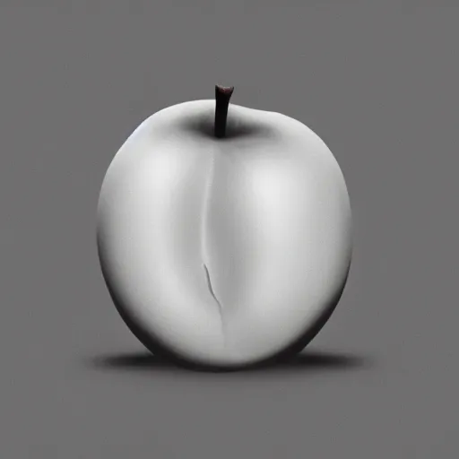 Image similar to centered hyper-realistic single piece of fruit, gray background