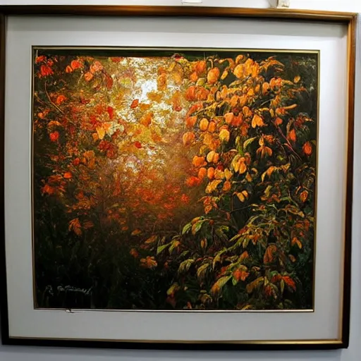 Image similar to a beautiful painting by banska stiavnica of translucent peach, backlit leaves by greg rutkowski and james gurney, beautiful fruit tree, wood