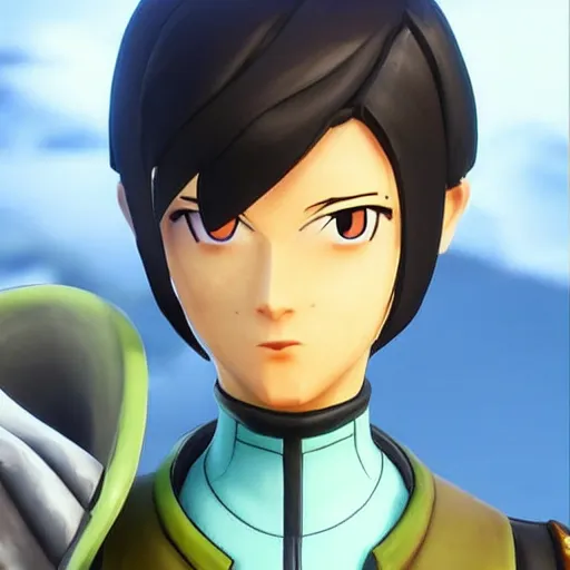 Prompt: toph beifong in fortnite, blind eyes, character render, full body shot, highly detailed, in game render