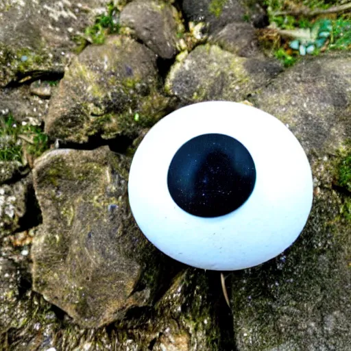 Image similar to small boulder with googly eyes