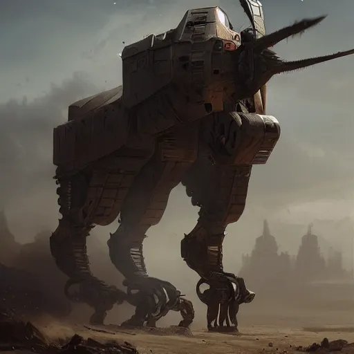 Prompt: a portrait digital painting of crusader robots, matte painting, hyper realistic, very detailed, dramatic scene, realistic lighting, dark fantasy, 4 k, in the style of greg rutkowski,