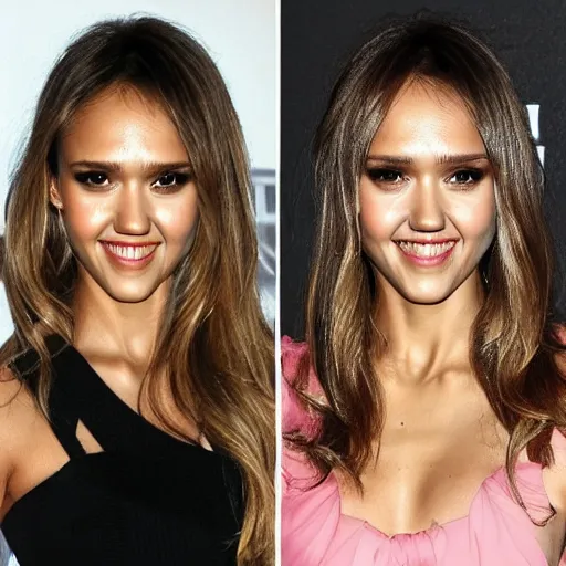 Prompt: jessica alba, symmetrical, beautiful