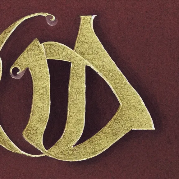 Prompt: a decorative initial capital letter a.