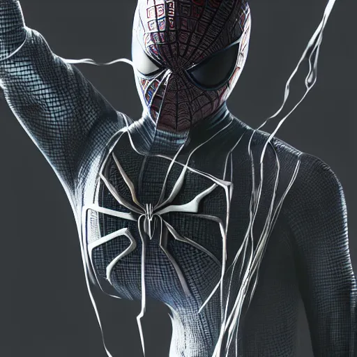 Image similar to Blend of Spiderman and Neo from Matrix, incredibly detailed, photorealistic, cinematic lighting, trending on artstation, 4k, hyperrealistic