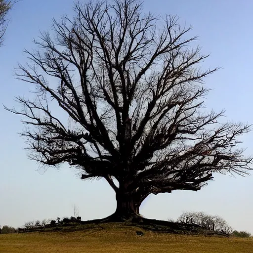 Image similar to a tree shaped like a throne