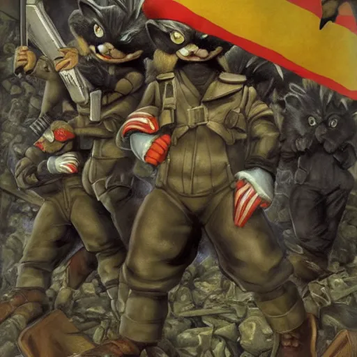 Image similar to hyper realistic Sonic the Hedgehog commit war crimes in Yugoslavia in 1998, military chronicle, realistic, in style of Francisco Goya , dark art, ray tracing, smooth