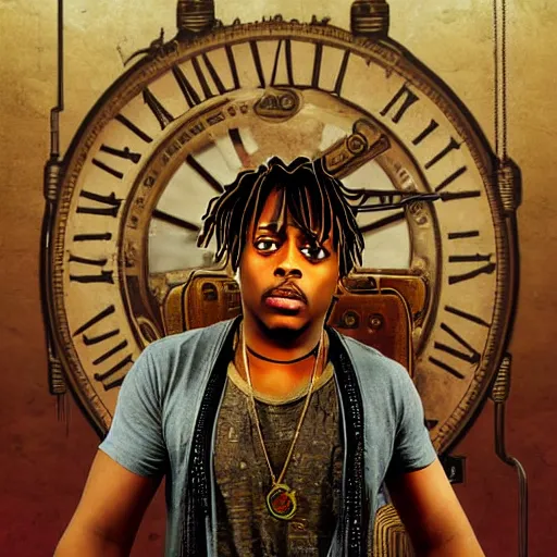 juice wrld steampunk style digital art 4 k detailed, Stable Diffusion