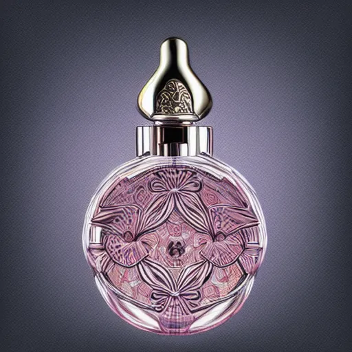 Prompt: female feminine perfume bottle concept art hyperrealistic intricately detailed