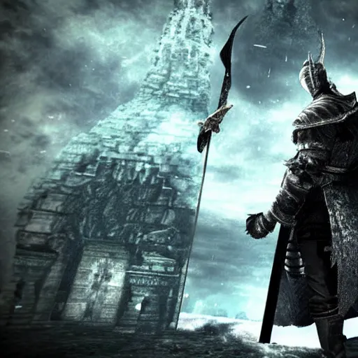 Prompt: vladimir putin as a boss in dark souls