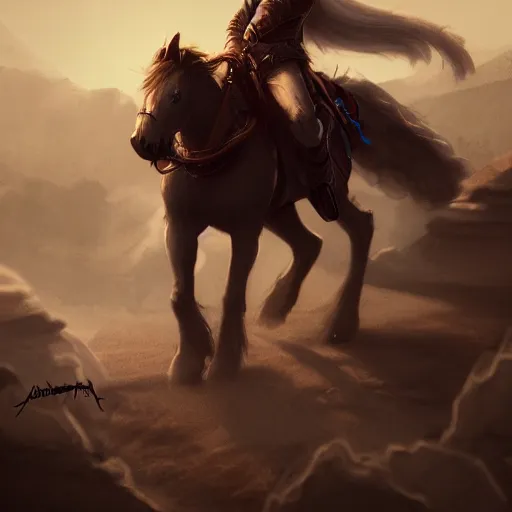 Image similar to a man named john. riding a fantasy space horse, cinematic composition, dramatic lighting, artstation