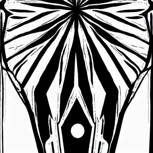 Image similar to a small vector tattoo design. gothic.