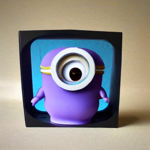 Image similar to 3d print of a cute alien minion