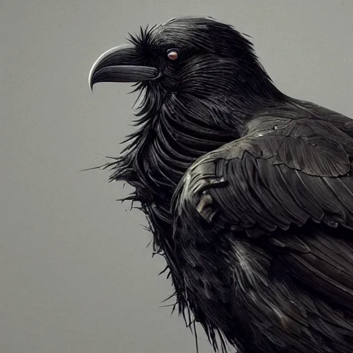 Prompt: a raven made of bloody saws, ultra realistic, concept art, intricate details, highly detailed, photorealistic, octane render, 8 k, unreal engine, art by frank frazetta, simon bisley, brom