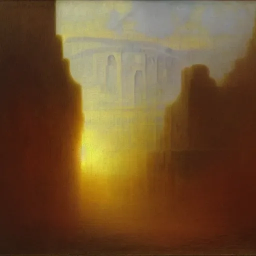 Image similar to John Martin painting, Babylon.