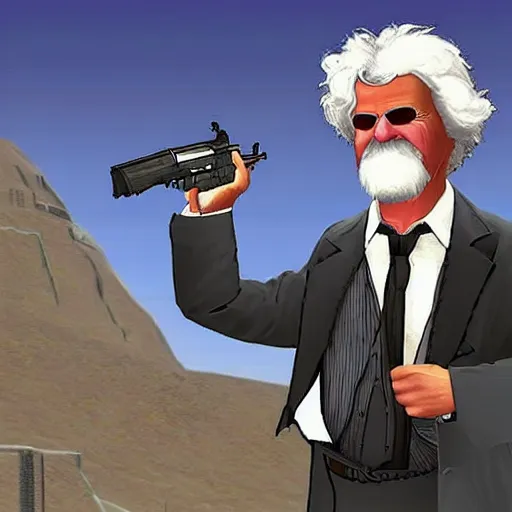 Image similar to Mark Twain in Grand Theft Auto III