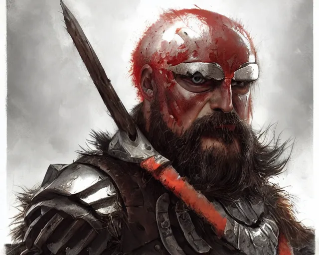 Prompt: portrait of doctor ivo robotnik as a barbarian, epic, tragic, dark fantasy art, fantasy, pretty, hd shot, digital portrait, beautiful, artstation, comic style, by artgerm, guy denning, jakub rozalski, magali villeneuve and charlie bowater