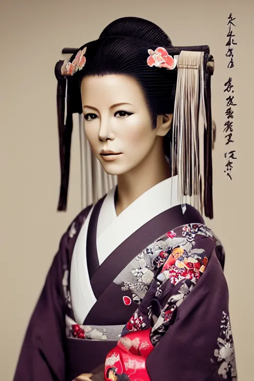 Prompt: Photo of Native Japan woman Kate Beckinsale, portrait, skilled geisha of the Japanese, realistic, detailed, Kate Beckinsale, photorealistick, Sony A7R