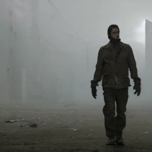 Prompt: cinematic still from an End of the world film about a global pandemic (2009), cinematic