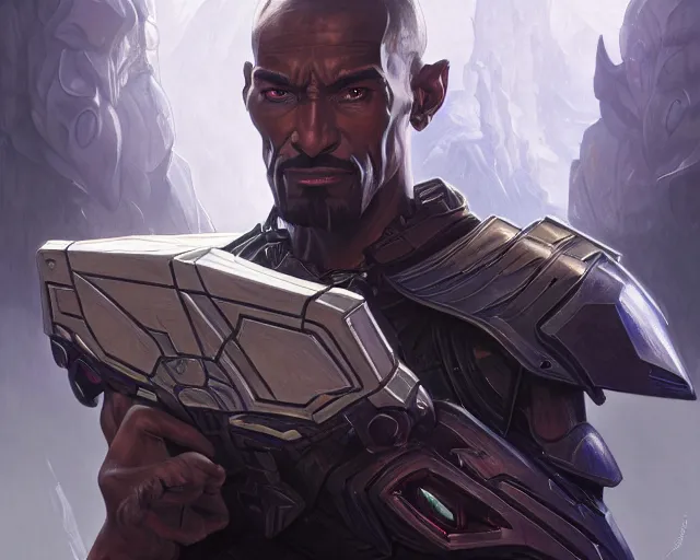 Image similar to megatron finding out his adopted, deep focus, d & d, fantasy, intricate, elegant, highly detailed, digital painting, artstation, concept art, matte, sharp focus, illustration, hearthstone, art by artgerm and greg rutkowski and alphonse mucha