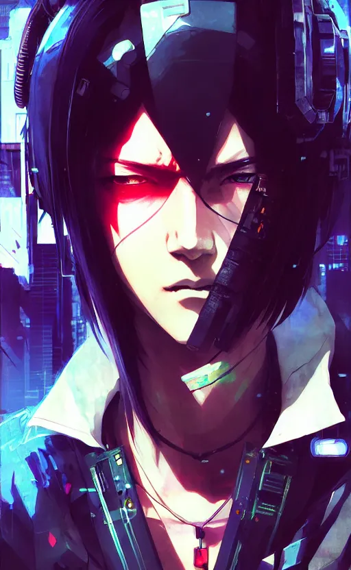 Image similar to cyberpunk anime robin, cyberpunk accessory, 3 / 4 shot, street night, beautiful face, grafity, arcane, detail, good face, pose model, concept art, in style of yoji shinkawa, pan ren wei, col price, atey ghailan, by greg rutkowski, aesthetic, digital painting, 3 d