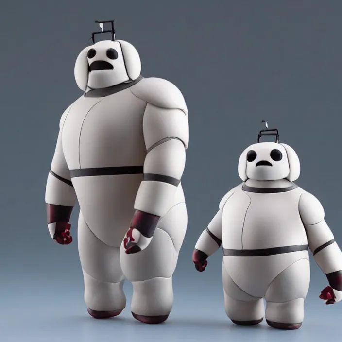 Image similar to a detailed figure of baymax, first 4 figures, detailed product photo