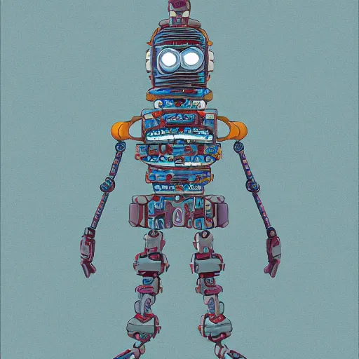 Prompt: bender from futurama, hyperrealistic intricate fractal