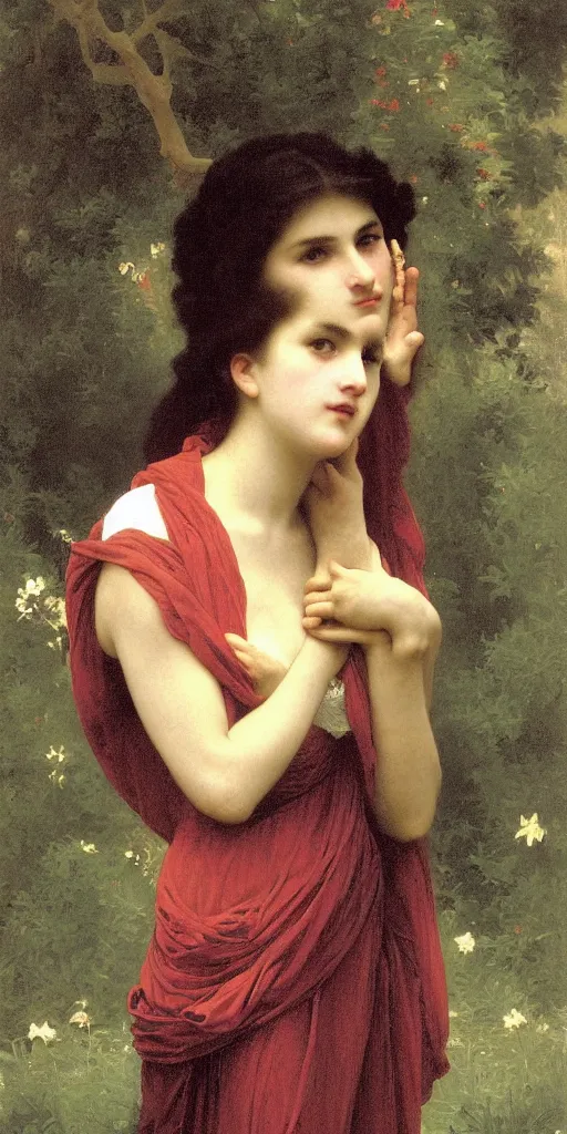 Prompt: meduca, painted by William-Adolphe Bouguereau