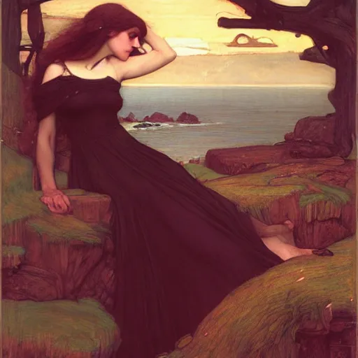 Image similar to art by, john william waterhouse, kilian eng, rosetti, john everett millais, 4 k