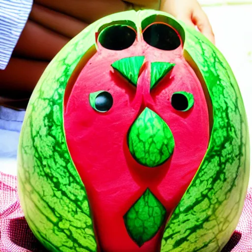 Image similar to watermelon carving of an infant