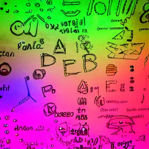 Prompt: 3d cells showing a cancer , neon lights on a science paper, cell journal, cell biology, nature journal, science