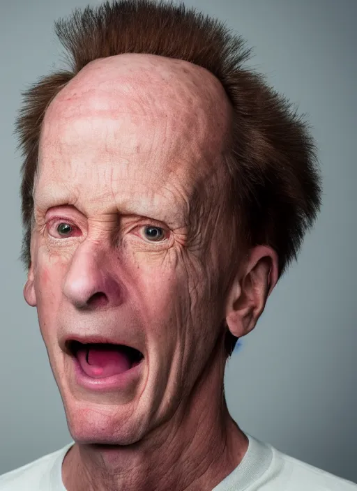 Image similar to portrait photo still of real life beavis, 8 k, 8 5 mm, f. 1 4