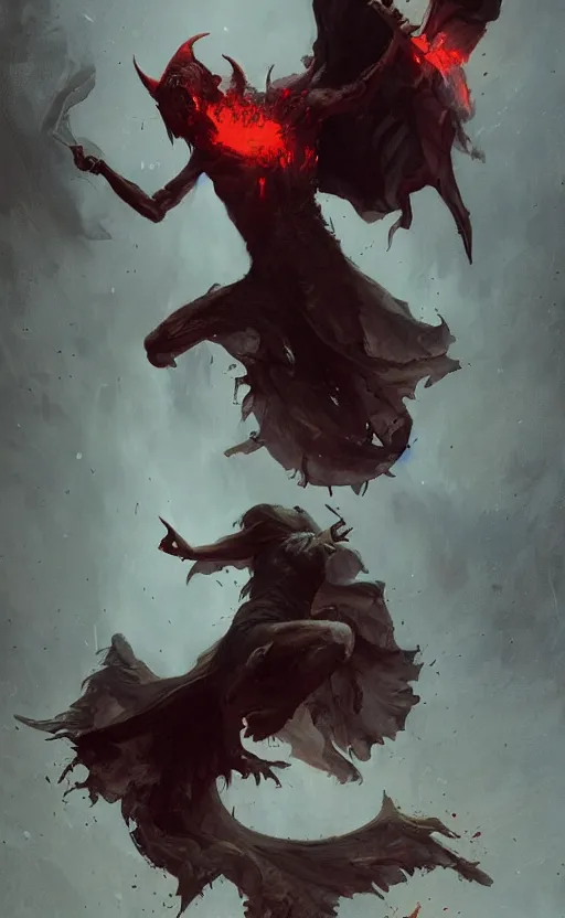 Prompt: Dancing with the devil man, devil 666 the mark of the beast, by greg rutkowski, art station