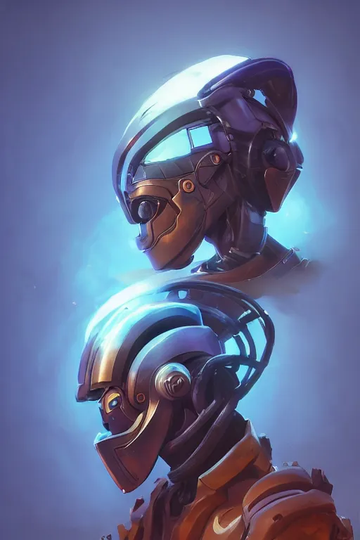 Image similar to epic mask helmet robot ninja portrait stylized as fornite style game design fanart by concept artist gervasio canda, behance hd by jesper ejsing, by rhads, makoto shinkai and lois van baarle, ilya kuvshinov, rossdraws global illumination radiating a glowing aura global illumination ray tracing hdr render in unreal engine 5