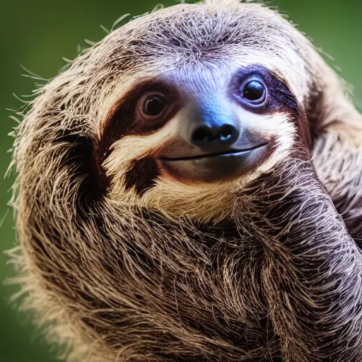 baby cute sloth looking at the camera, most cute | Stable Diffusion