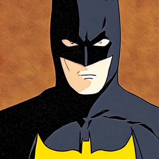 Prompt: Batman the dark knight rises, by studio ghibli