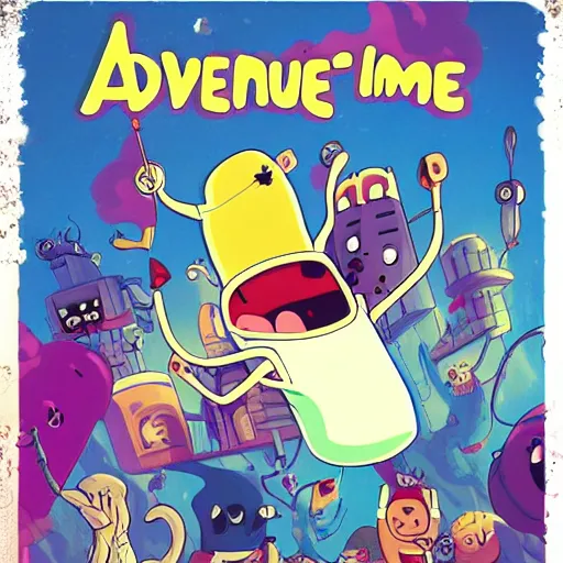 Prompt: adventure time