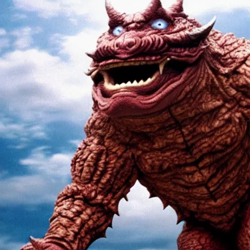 Image similar to toei productions kaiju danny devito as a giant monster. devitozilla