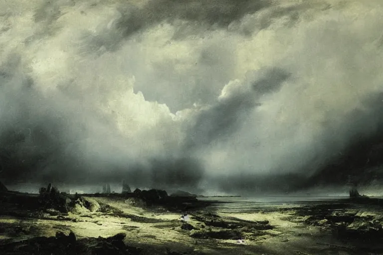 Image similar to awesome landscape rain by peder balke