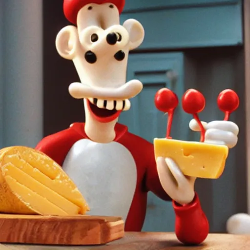 Prompt: cheese gromit