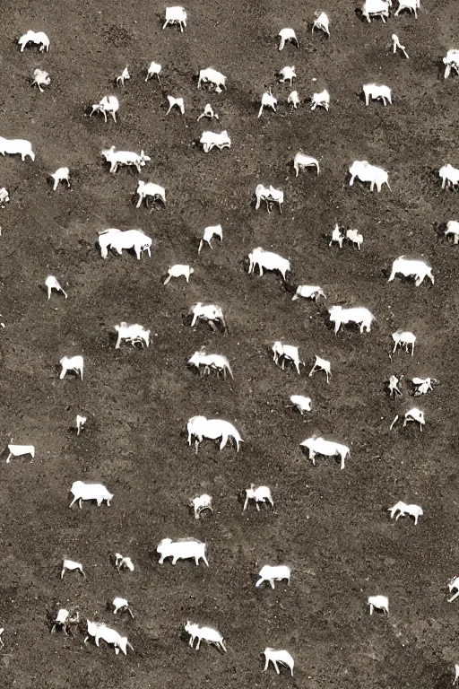 Prompt: space cattle herd