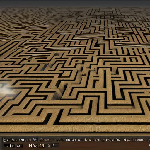 Prompt: an endless maze, unreal engine