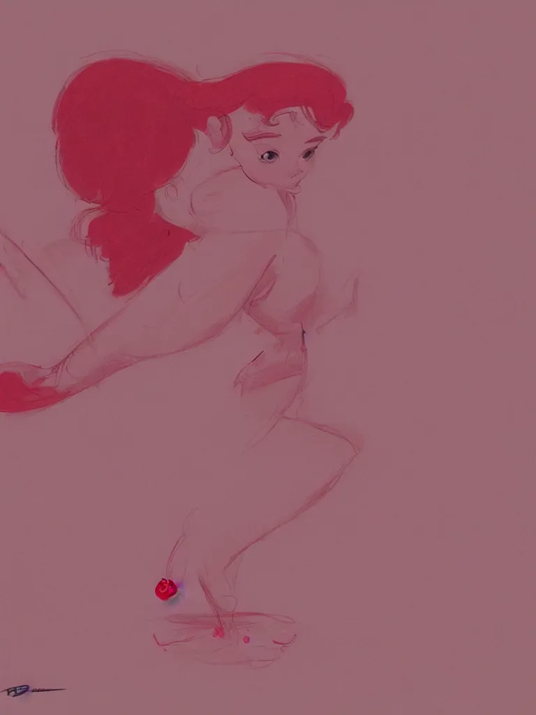 Prompt: red on pink by Disney Concept Artists, blunt borders, rule of thirds