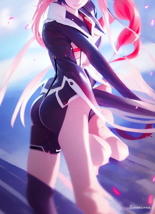 Image similar to an anime portrait of honkai impact 3 rd character mei raiden, by sakimichan, stanley artgerm lau, wlop, rossdraws, james jean, andrei riabovitchev, marc simonetti, pixiv top monthly, danboru, zerochan, by kyoto illustration, ilya kuvshinov