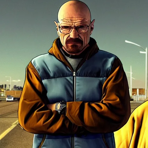 Image similar to Walter White GTA loading screen