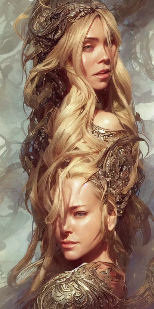 Prompt: kristanna loken, tall, intricate, highly detailed, digital painting, artstation, concept art, smooth, sharp focus, illustration, unreal engine 5, 8 k, art by artgerm and greg rutkowski and alphonse mucha