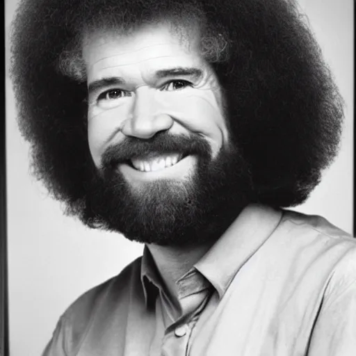 Prompt: bob ross without hair